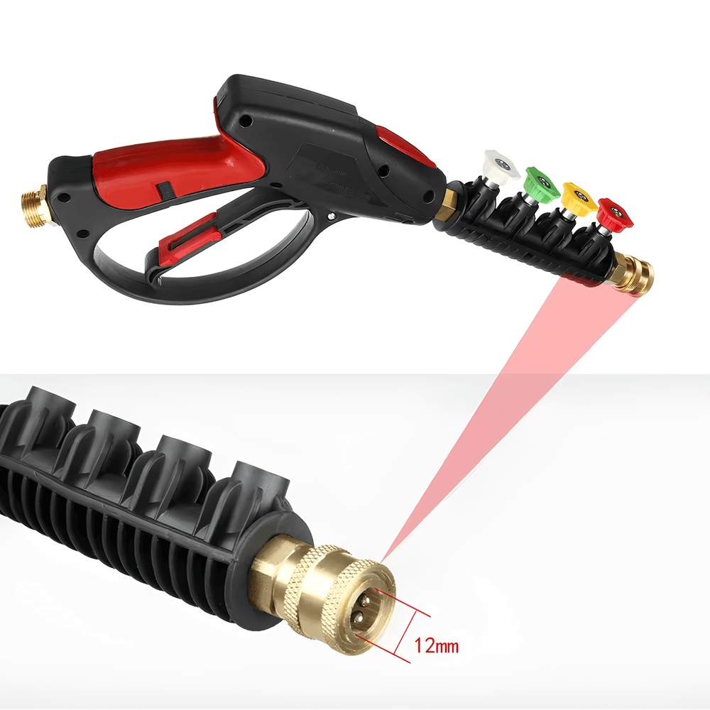 Set pistol lance spumare plastic si duze