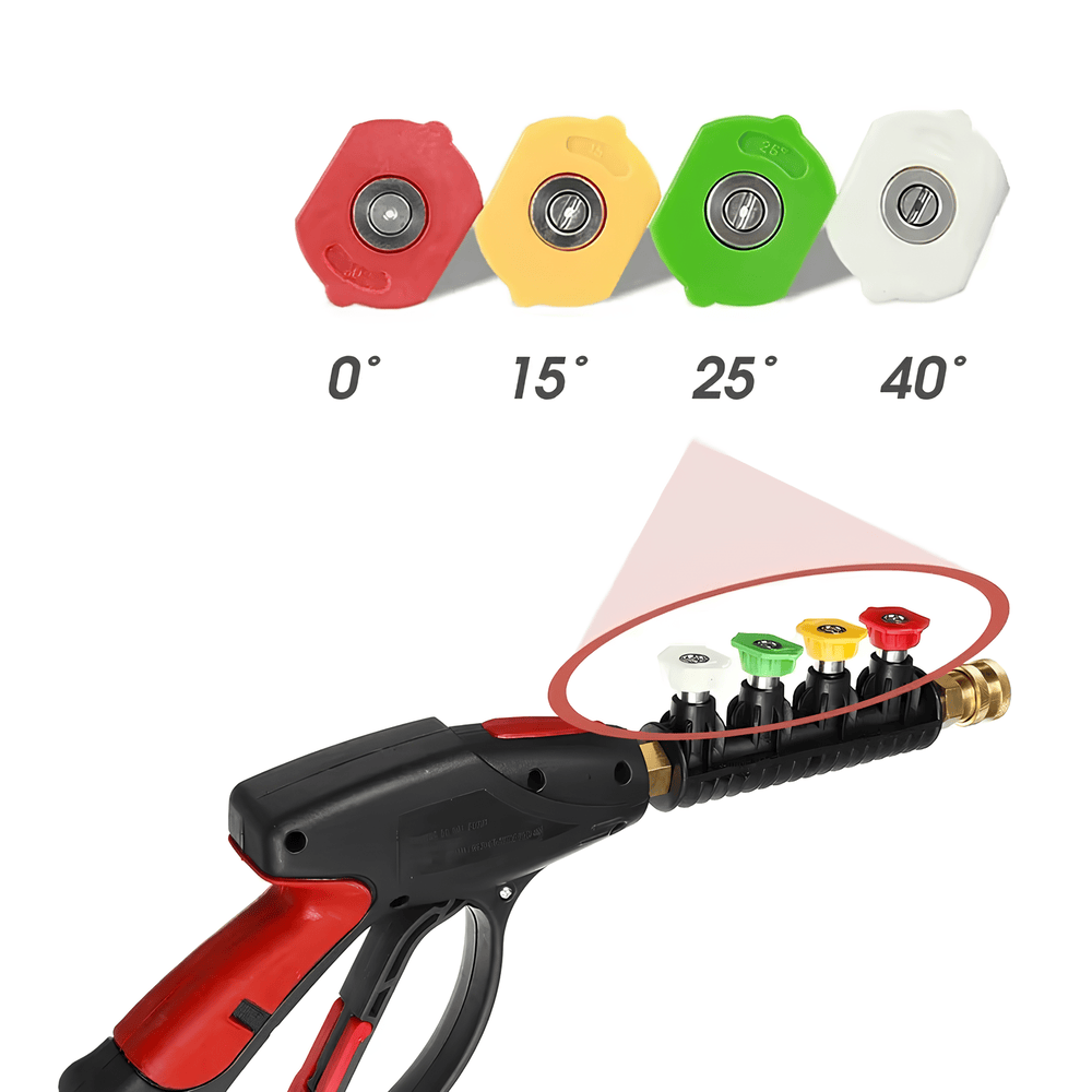 Set pistol lance spumare plastic si duze