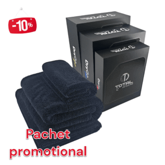 Set 3 prosoape auto microfibra DryGo premium – uscare completa, absorbtie maxima si finisaj perfect | Total Detailing